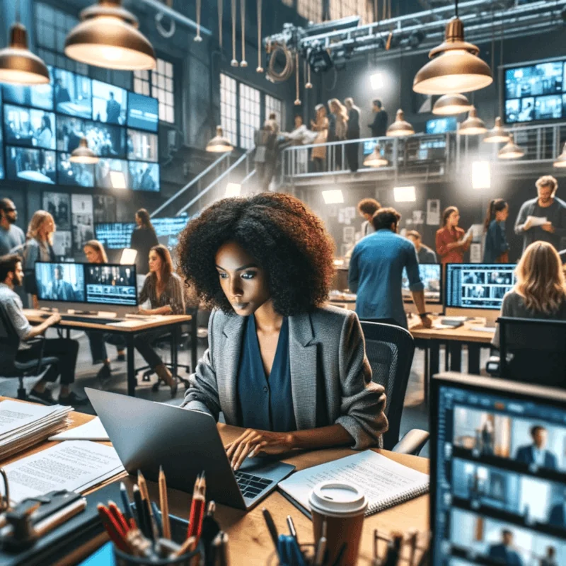 writers in production office